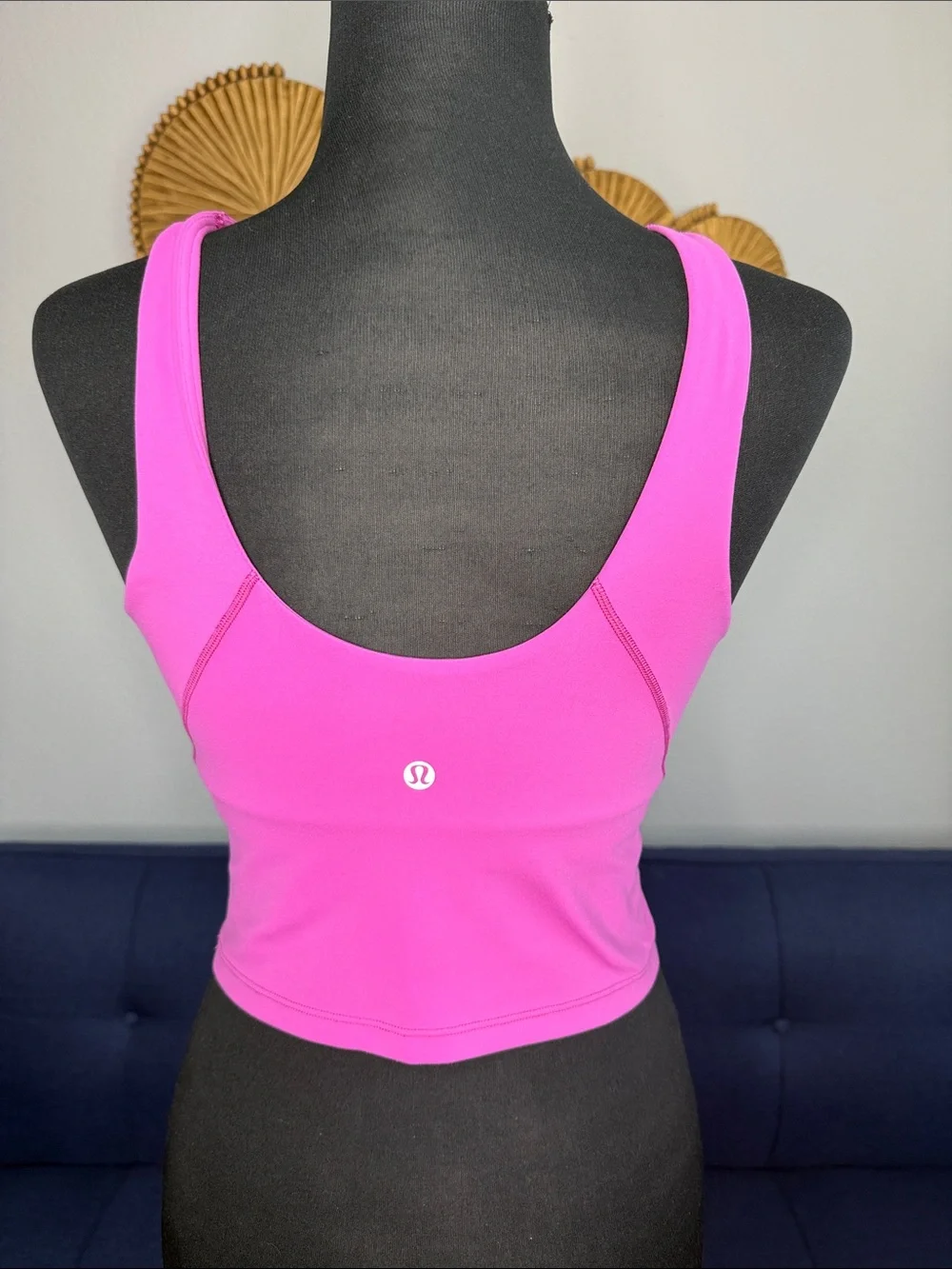 Lululemon High Neck Align Yoga Gym Athletic Sport Tank Bright Pink Purple Size 8